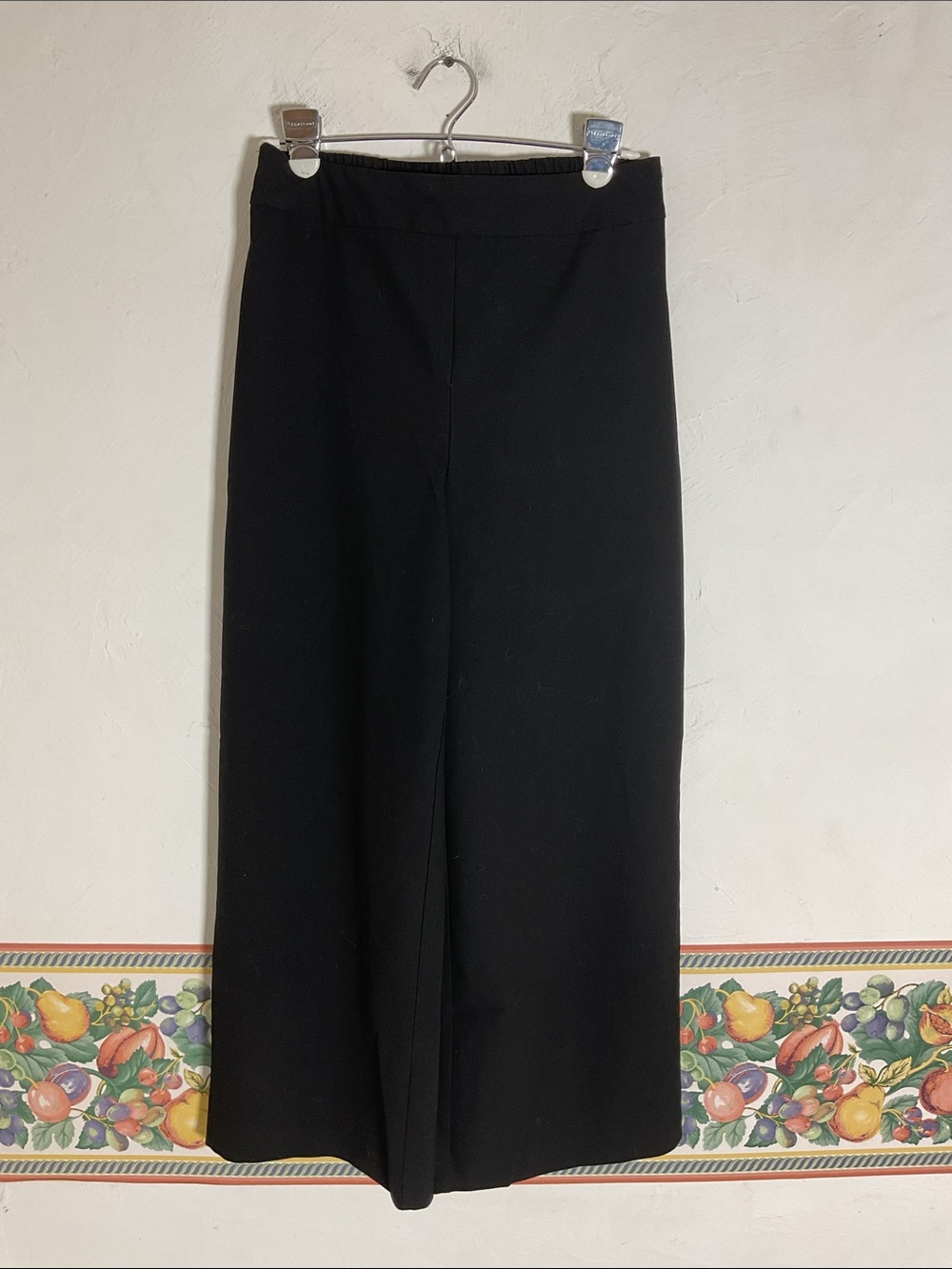 Maison d’Amélie Black High Waist Wide Leg Crop Pants Size 4